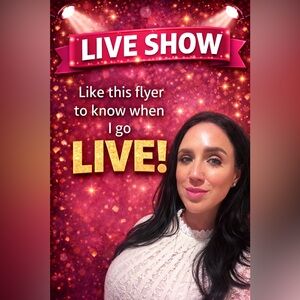 Like this flyer to know when I go live see other photos for info